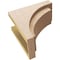 Ekena Millwork 8"W x 16"D x 16"H Classic Rivera Rough Cedar Woodgrain TimberThane Corbel, Primed Tan CORUR08X16X16RIVRCPR - alternate 4